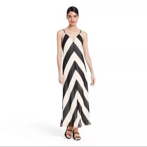 Chevron Sleeveless Dress Christopher John Rogers